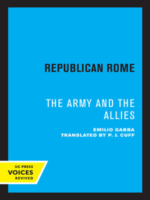 cover image of Republican Rome